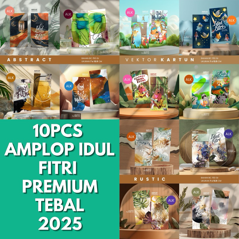 

10pcs Amplop Idul Fitri Premium Tebal 150gsm 2025