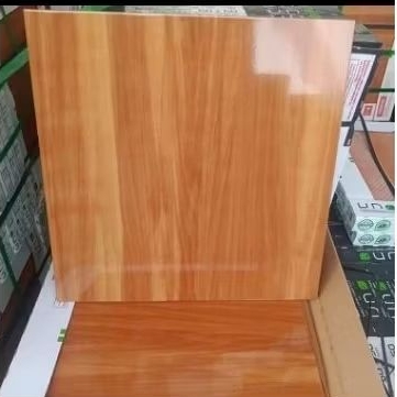 keramik 50x50 Uno otawa brown motif kayu glossy kw1