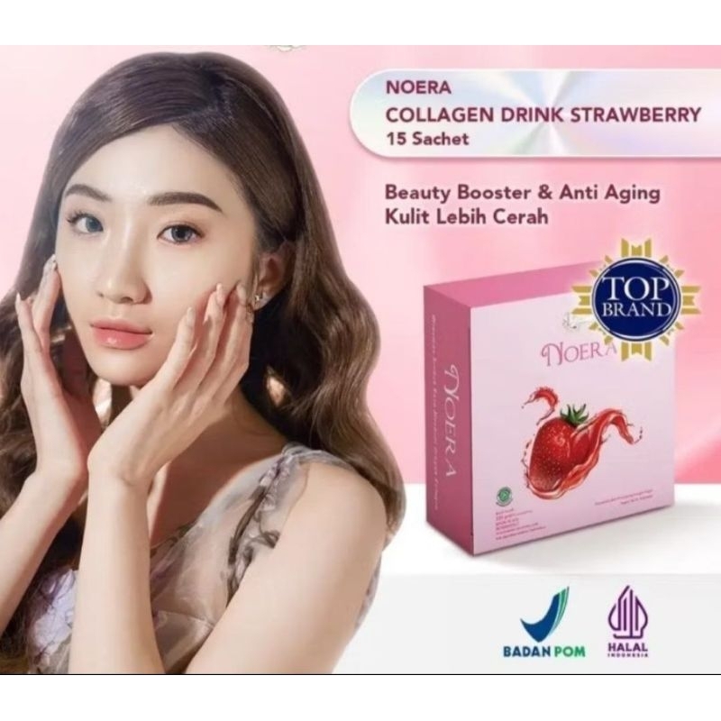 TERMURAH  BEST SELLER COLLAGEN DRINK NOERA COLLAGEN DRINK SIZE Besar isi 15 sachet Mencerahkan