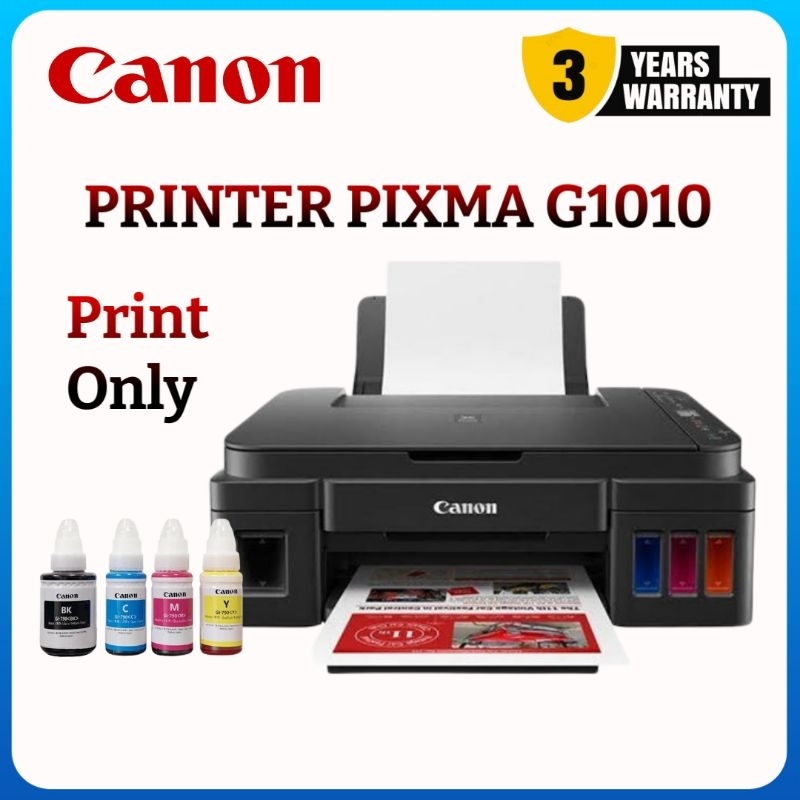 PRINTER CANON G1010 PRINT ONLY GARANSI RESMI - PRINTER G1010