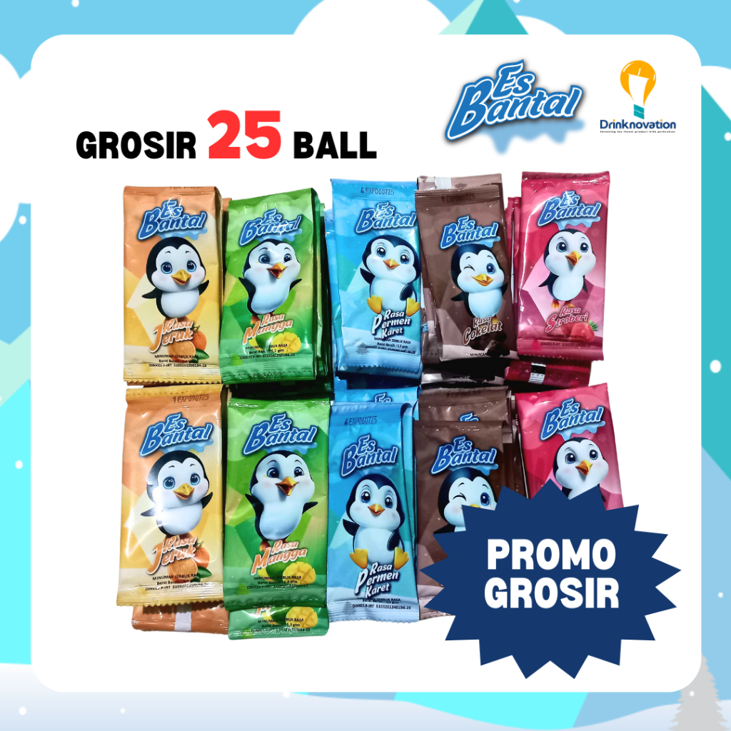 

[GROSIR] 25ball Es Bantal BONUS 2pcs poster promosi A4 (240ball x 25 = 6000pcs)