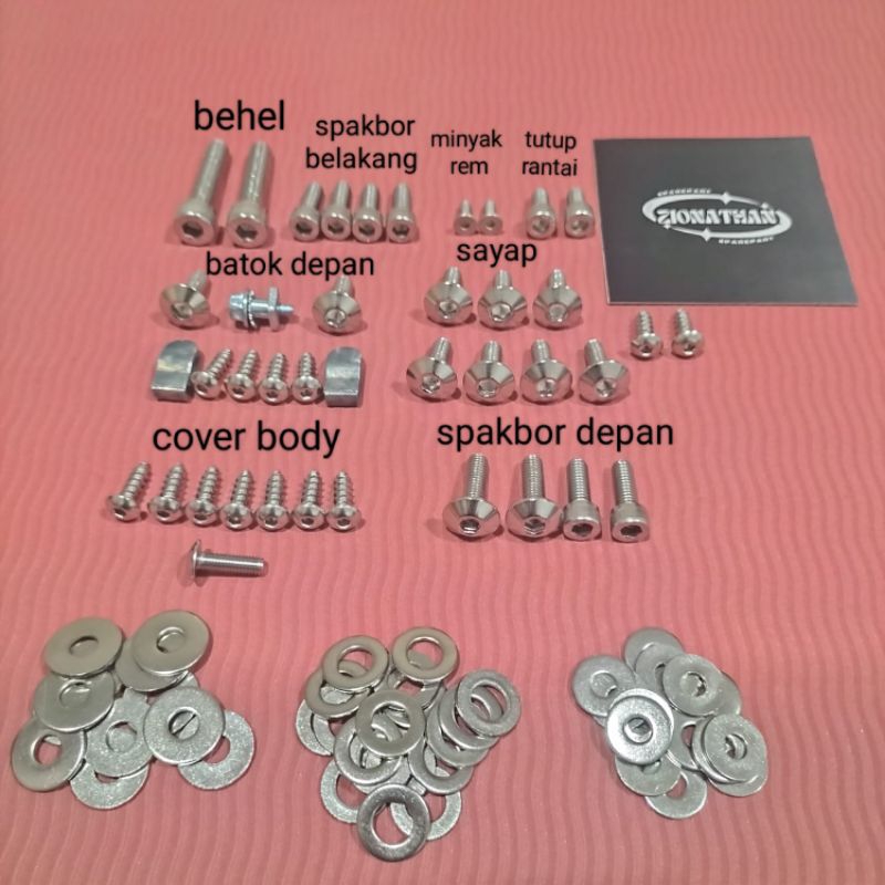 full set body luar Suzuki satria Fu facelift, Barong dan CBU/CKD(Baut Versi L)