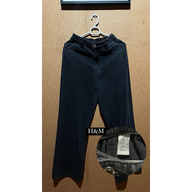 preloved//WIDE HIGH JEANS H&M