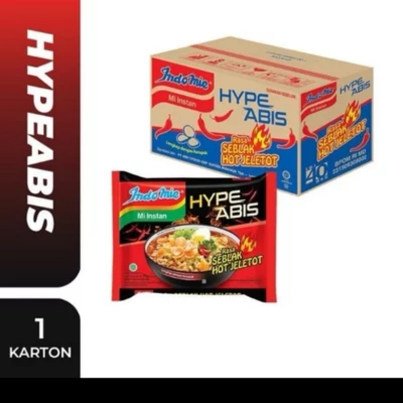 

INDOMIE MIE INSTANT HYPE SEBLAK HOT JLETOT