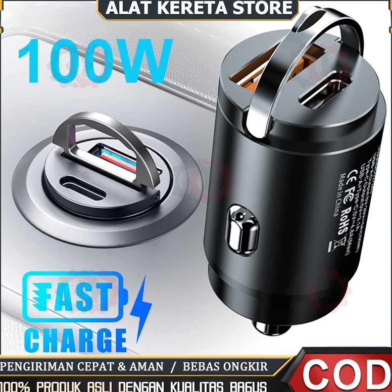 Terbagus 1W Casan Mobil Super Cepat Pengisi Daya Cepat Charger Usb Mobil Casan Hp Buat Di Dalam Mobi
