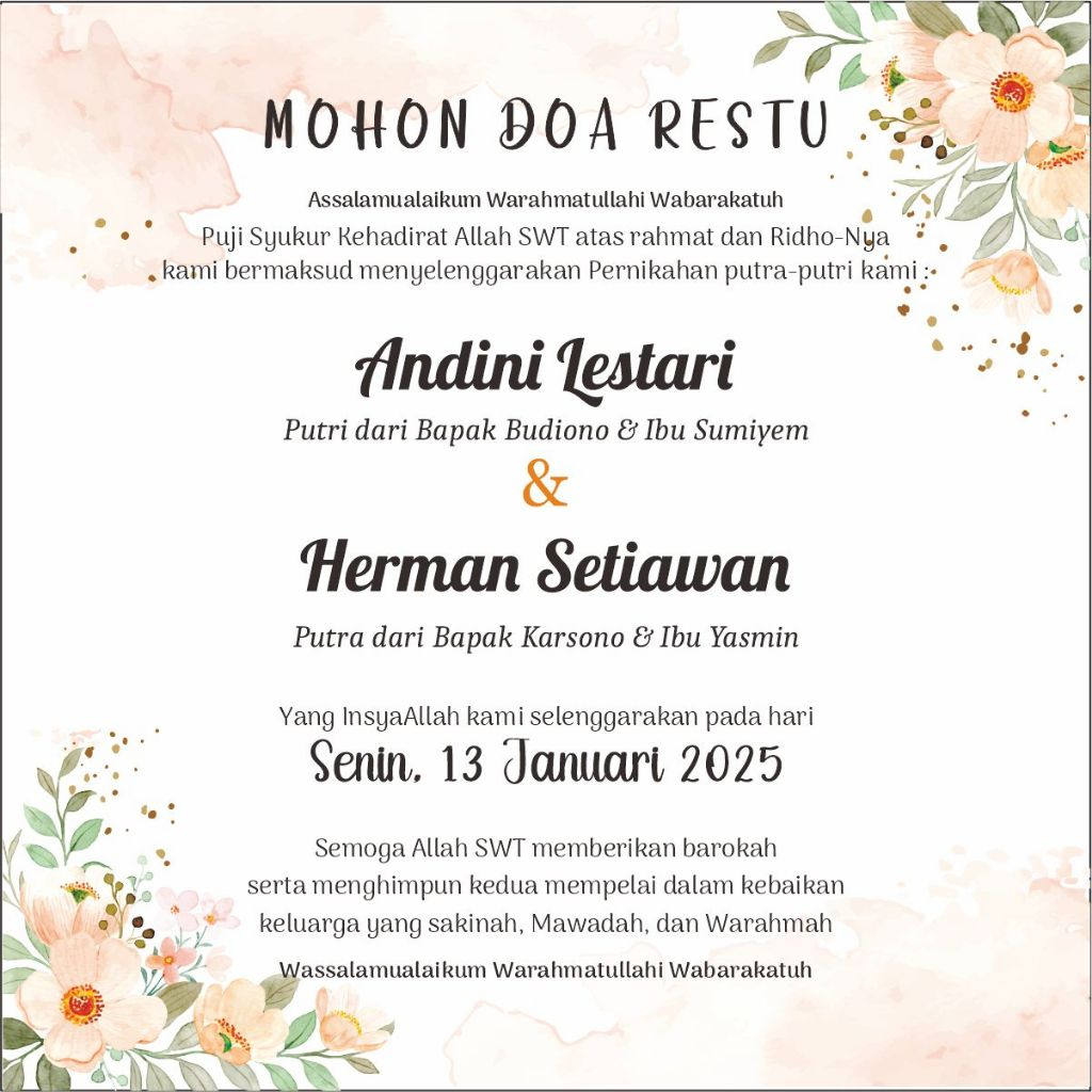 Undangan Besek Tonjoan / Kertas Besek / Kertas Nasi Box