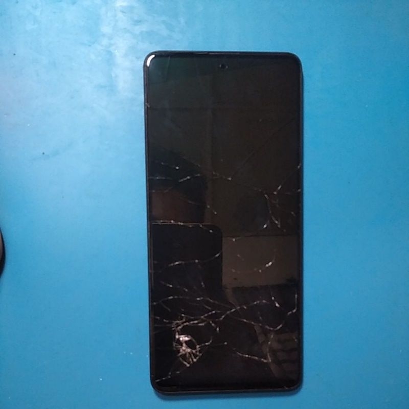 LCD SUPER AMOLED + Frame Samsung A51 Tested Original Copotan Ori Bawaan Hp (Retak)