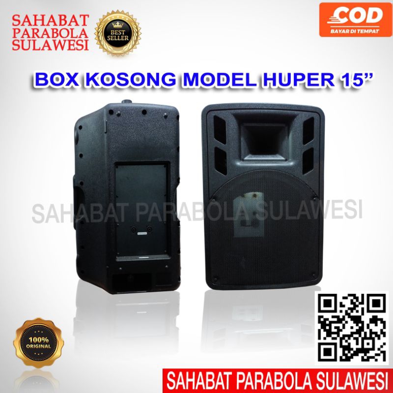 BOX KOSONG SPEAKER HUPPER 15"  BAHAN TEBAL ORI