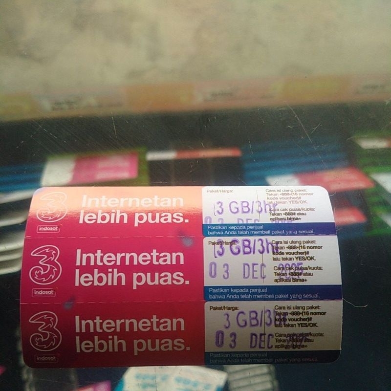 Voucher Tri_ 3 gb 3 hari