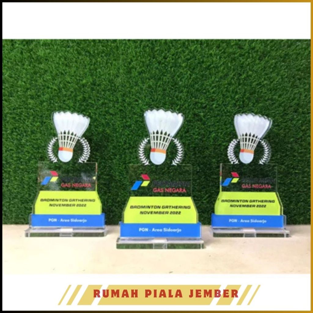 Plakat Badminton Plakat Bulutangkis Piala Badminton Piala Bulutangkis Akrilik