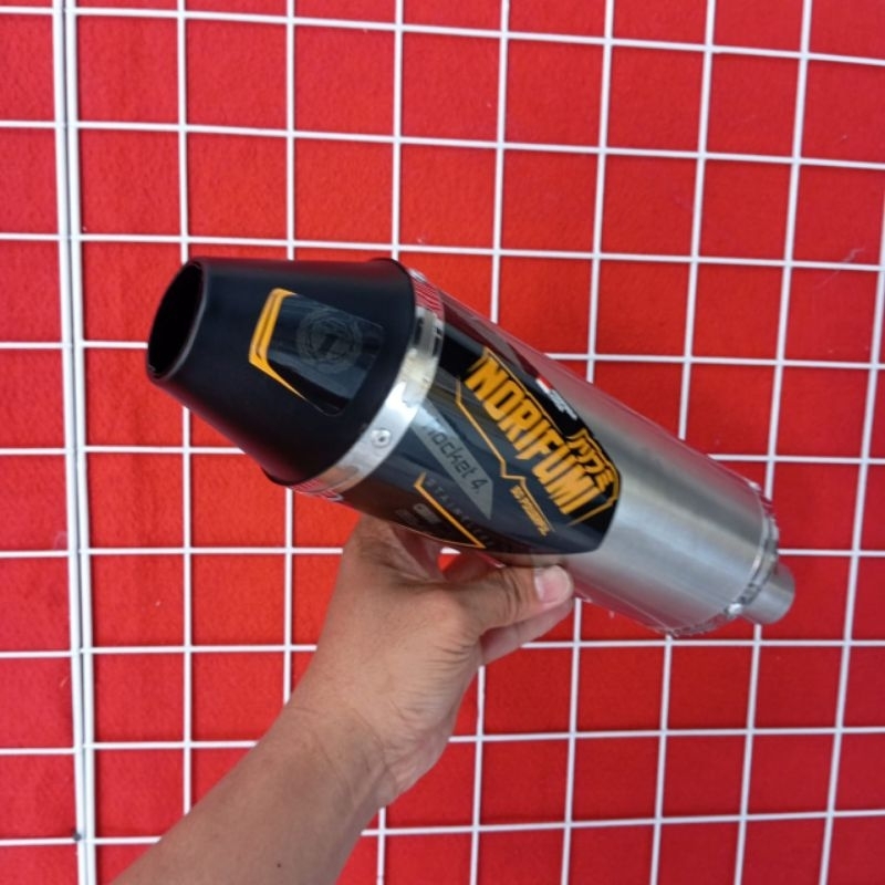 Norifumi roket4 exhaust only 38mm stainless steel material