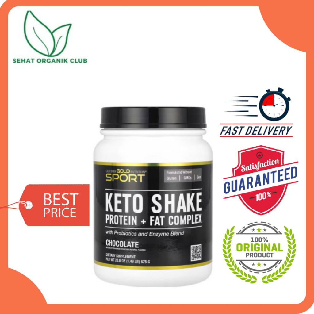 

California Gold Nutrition Sport Keto Shake Chocolate 675 g