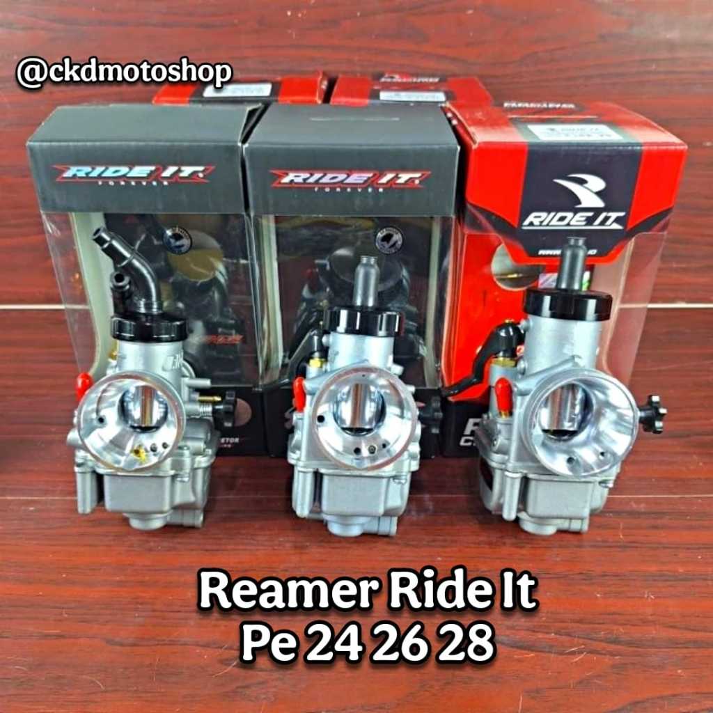 RIDE IT PE / 24 / 26 / 28 Reamer Karbu Racing PE24 PE26 PE28 Karburator Ninja RX king KLX Karburator