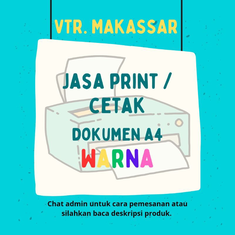Jasa Print Cetak Warna A4