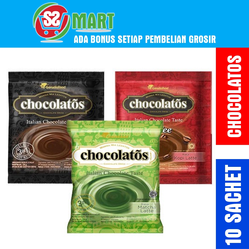 

Chocolatos drink RTG isi 10 sachet