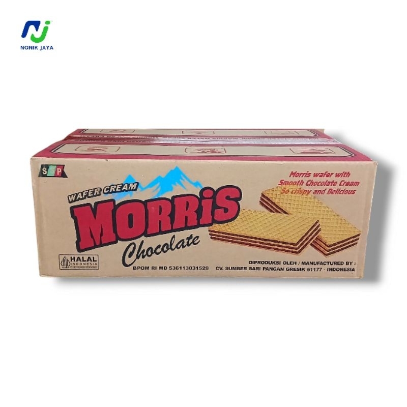 

MORRIS WAFER Cokelat Kaleng 250g Kartonan Isi 6 Kaleng(WAFER RENYAH&LEMBUT)