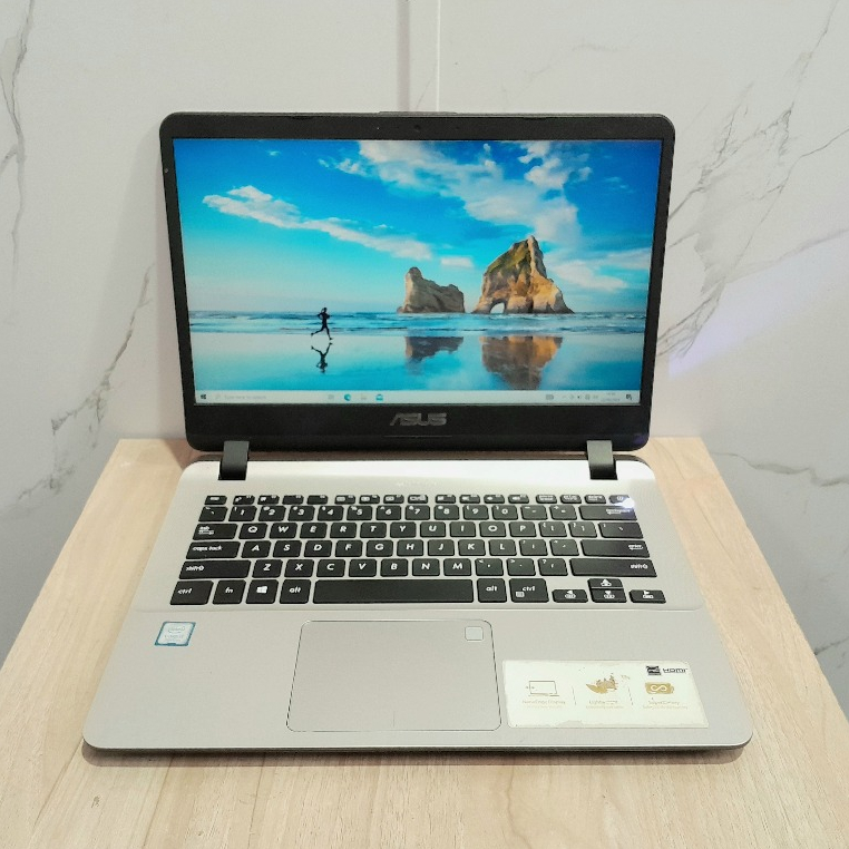 Laptop Asus Go Asus Vivobook X407UA Intel Core i3-7020U Ram 4Gb Ssd 128Gb Laptop Murah-Laptop Malang