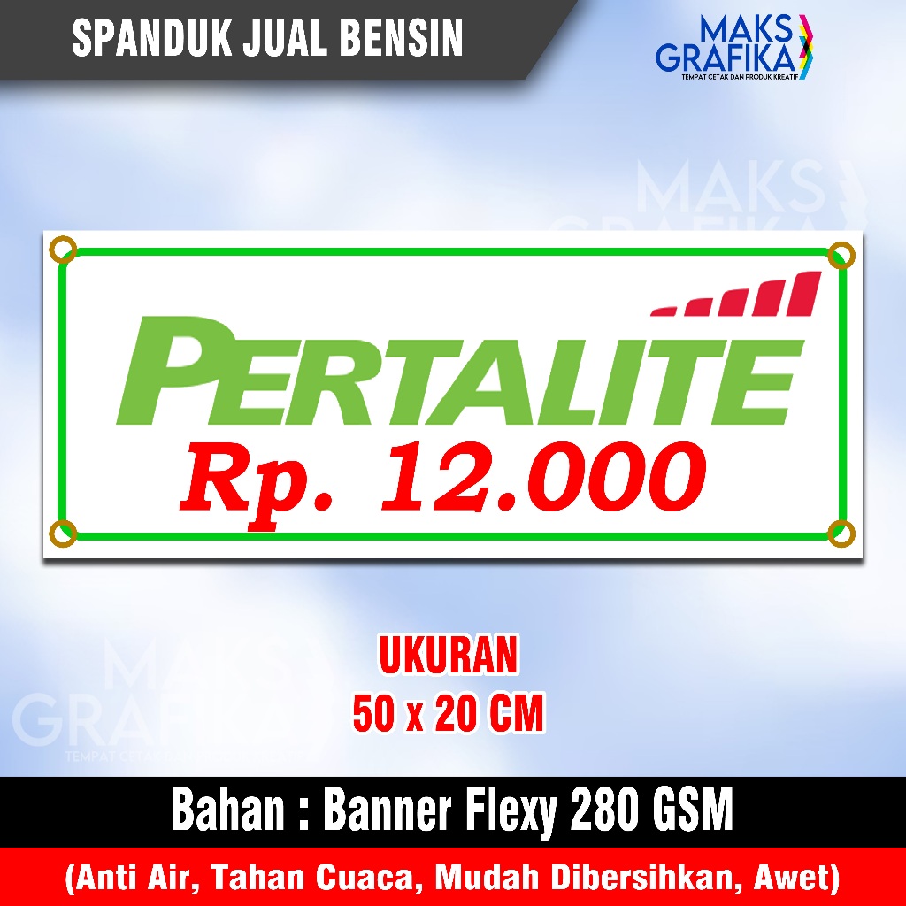 SPANDUK PERTALITE | BANER JUAL PERTALITE | JUAL BENSIN