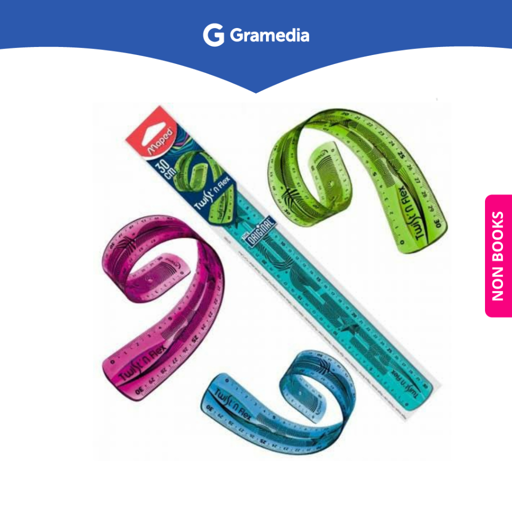 

Gramedia Surabaya - MAPED TWIST N FLEX RULER PROTRAC180-10CM DRAF 279810