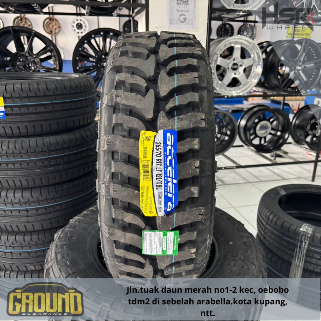 BAN MOBIL OFF-ROAD BADAK XTREME R17 TUBLES 265-70 R17 ACCELERA BADAK XTREME R17 BAN HILUX, PAJERO