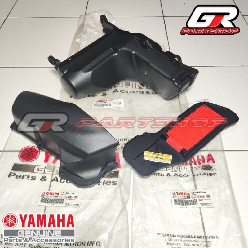 BOX FILTER UDARA 54P SET 3 BAGIAN MIO J FINO 115 SOUL GT 115 FINO FI 115 XRIDE 115 ORI YGP ORIGINAL 