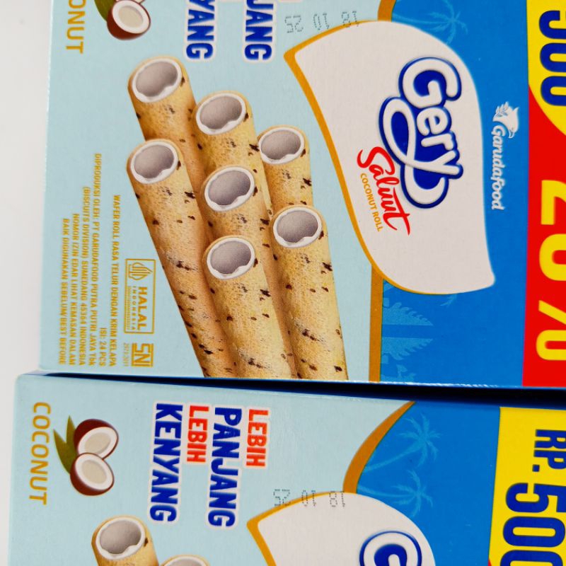 

Gery Salut ecer 500 kemasan 1 box isi 24 bungkus.