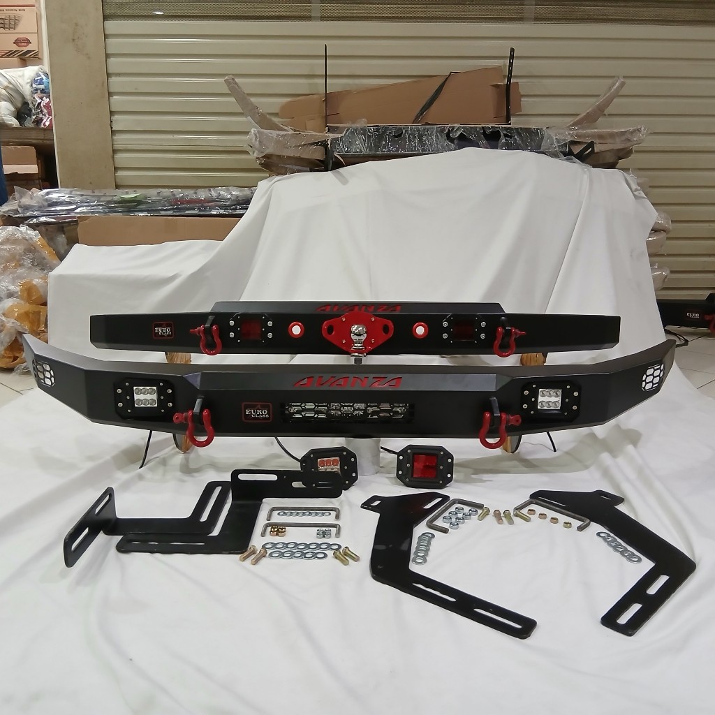 Paket Tanduk Depan Dan Towing Belakang Avanza 2022 - 2024 Emboss