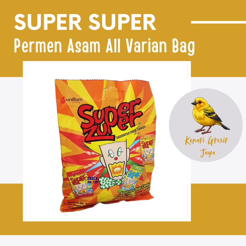

Super Zuper Permen Asam Aneka Rasa Isi 50 Pcs