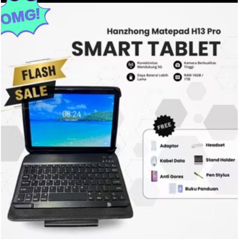 HANZHONG SMART TABLET H13 PRO RAM 16GB/1TB (NEW)