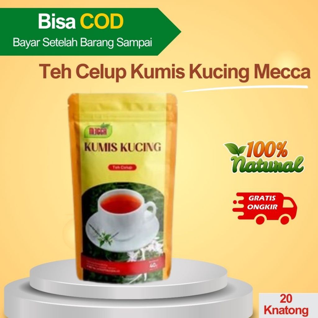 

Mecca - Teh Celup Kumis Kucing Mecca Baik Untuk Infeksi Isi 20 Kantong