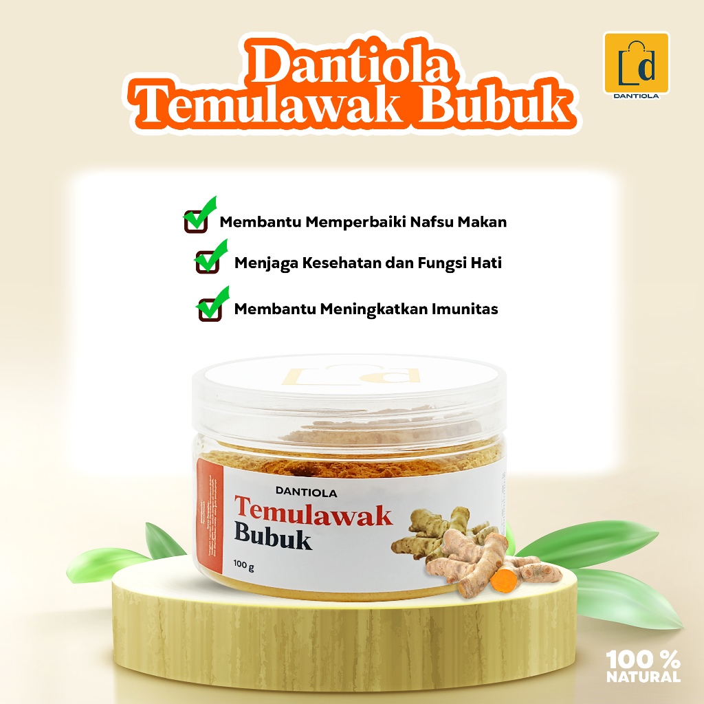 

Dantiola Temulawak Bubuk Kemasan 100 Gram