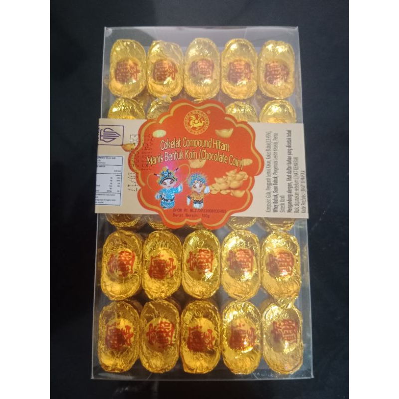 

Cokelat Compom Manis Bentuk Koin Chocolate Coconut