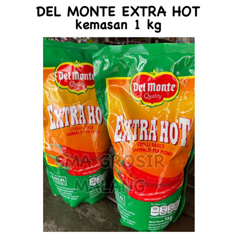 

DEL MONTE EXTRA HOT / SAMBAL DEL MONTE / SAOS SAMBAL DEL MONTE / kemasan 1 kg