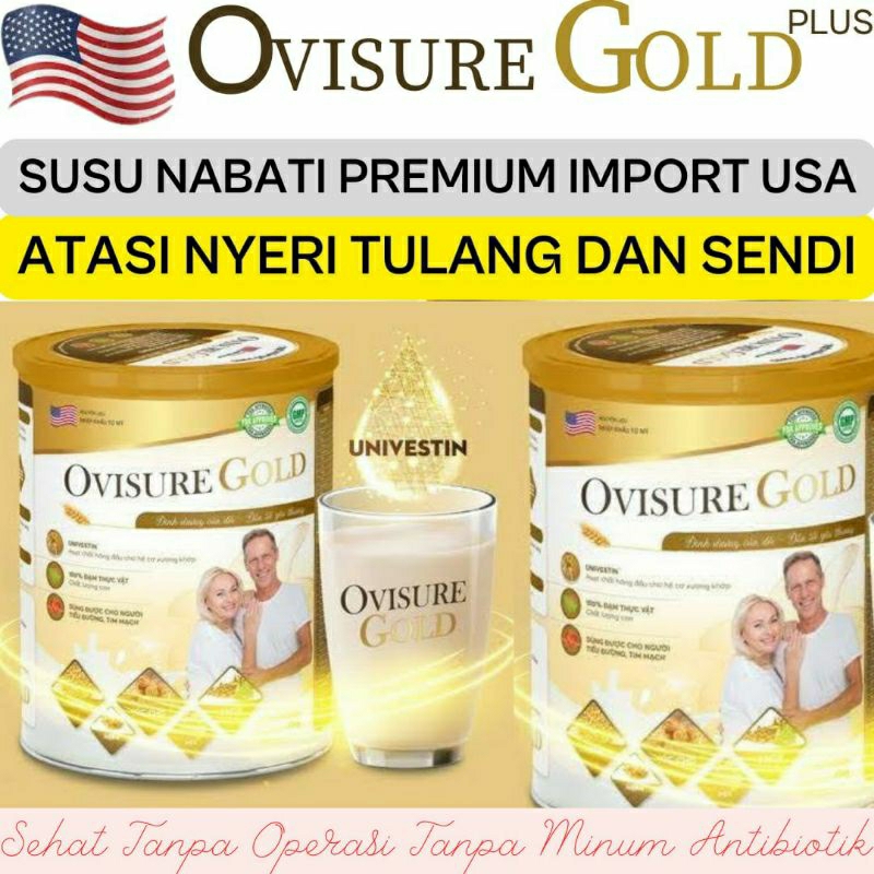 

Paket 4 Kaleng OVISURE GOLD Susu Nabati Premium Atasi Nyeri Tulang dan Sendi Terlaris di Indonesia Resmi Bpom