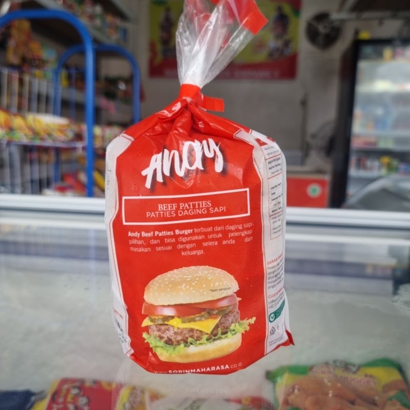 

Andy Beef Patties Daging Sapi isi 10 500g