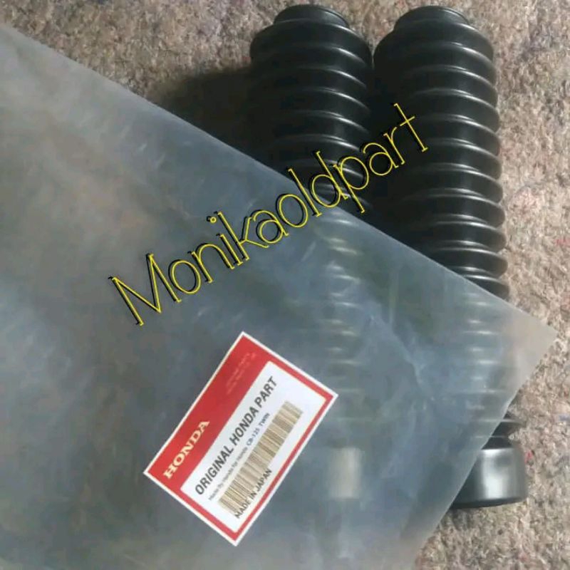 KARET KONDOM SHOCK DEPAN HONDA CB 125 TWIN KARET BOOTOM SHOCKBREAKER DEPAN CB125 TWIN ORIGINAL HONDA