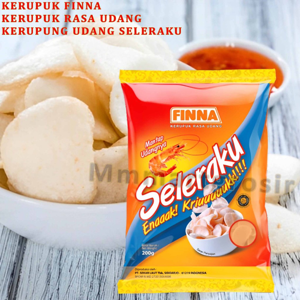 

Kerupuk Finna / Kerupuk Rasa Udang / Kerupuk Udang Seleraku / 200gr