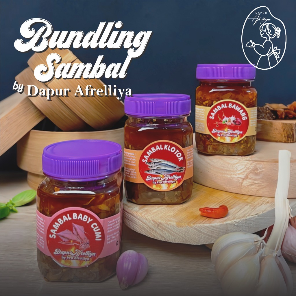 

Bundling Sambel (Dapur Bawang, klotok, baby Cumi) By Dapur Afrelliya