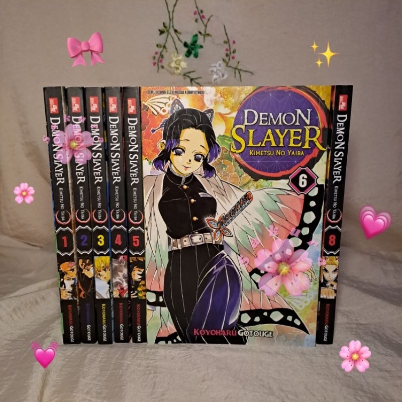 demon slayer/kimetsu no yaiba manga (preloved)