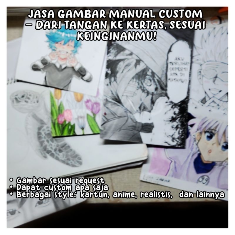 

Jasa Gambar Manual/Joki Menggambar – Custom Sesuai Request! (˶> ᵕ <˶)