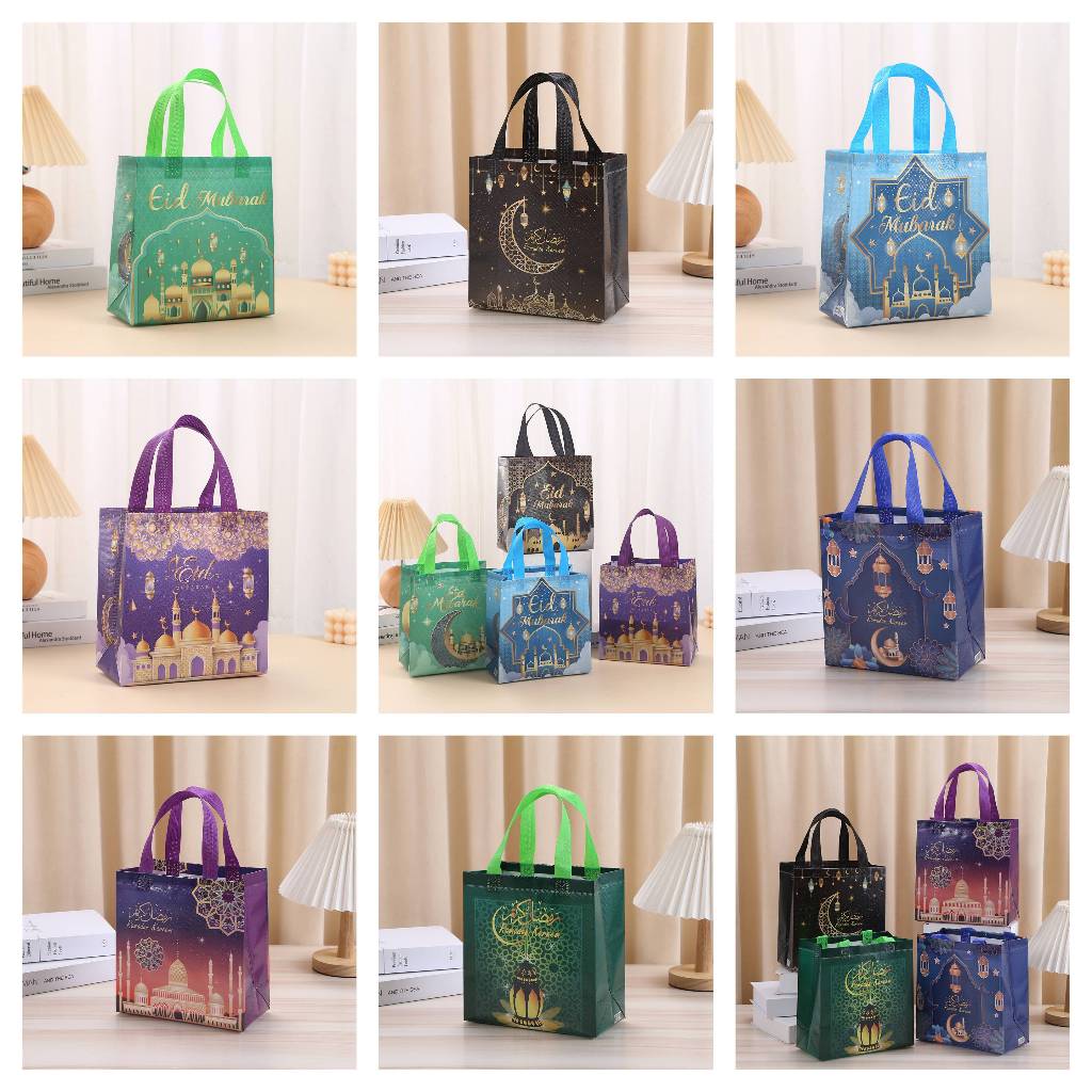 

Tas Parcel Lebaran Tote Bag Souvenir Goodie Bag Hampers Idul Fitri Bag Laminasi Spunbond