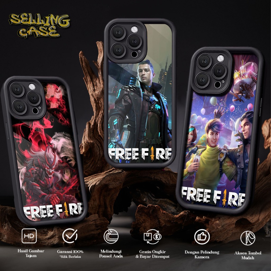 Case Premium Compatible For REDMI A1 2022 A2 2023 A3 BARU 4 PRIME 4A 4X 5 Motif FF Casing Softcase G