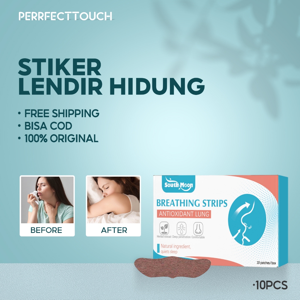South Moon Nasal Breathing Patch 10pcs  Stiker Lendir Hidung Nasal Strips Anti Snore Plester Hidung 