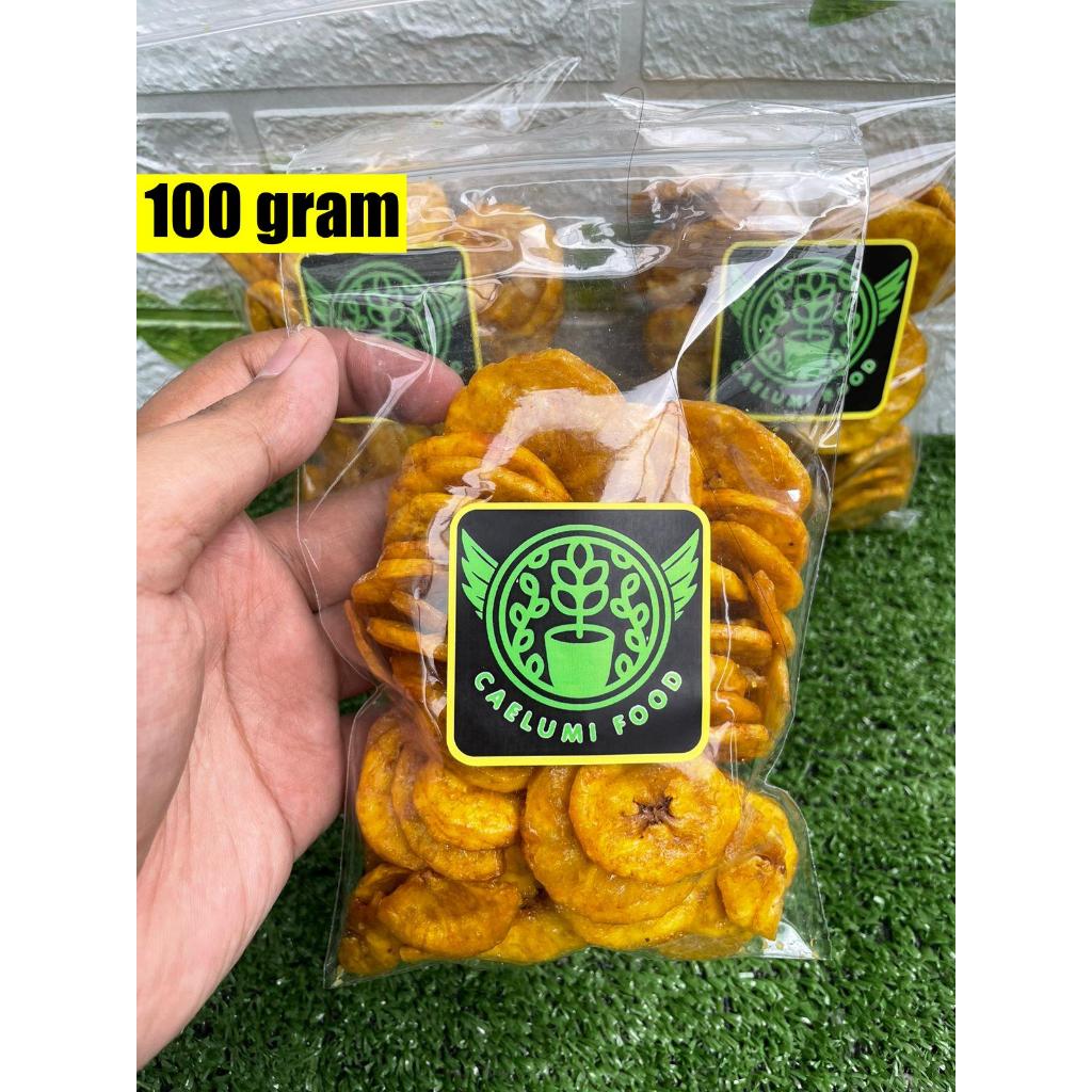 

KERIPIK PISANG MANIS PREMIUM 100GR GURIH RENYAH 100 GRAM