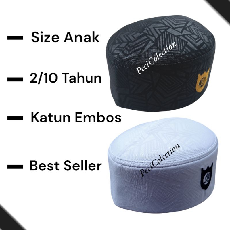 Peci Kopiah Embos Anak Peci Kopiah Sultan Embos Peci Embos Sultan Anak Anak Peci Kopiah Songkok Anak