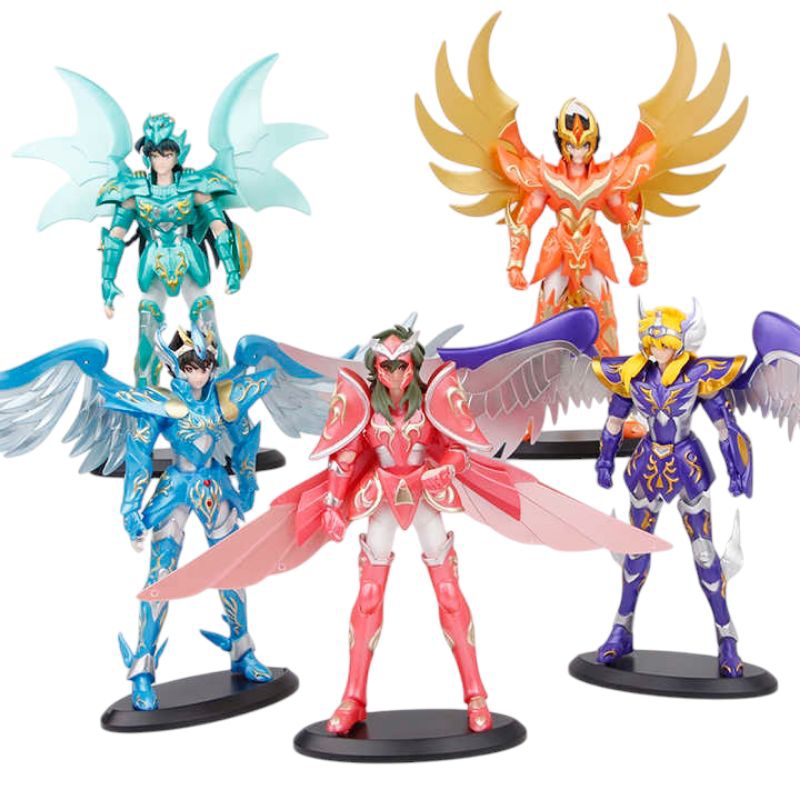 Action Figure Anime Saint Seiya Pegasus Seiya Dragon Shiryu Cygnus Hyoga Andromeda Shun Ikki Phoenix