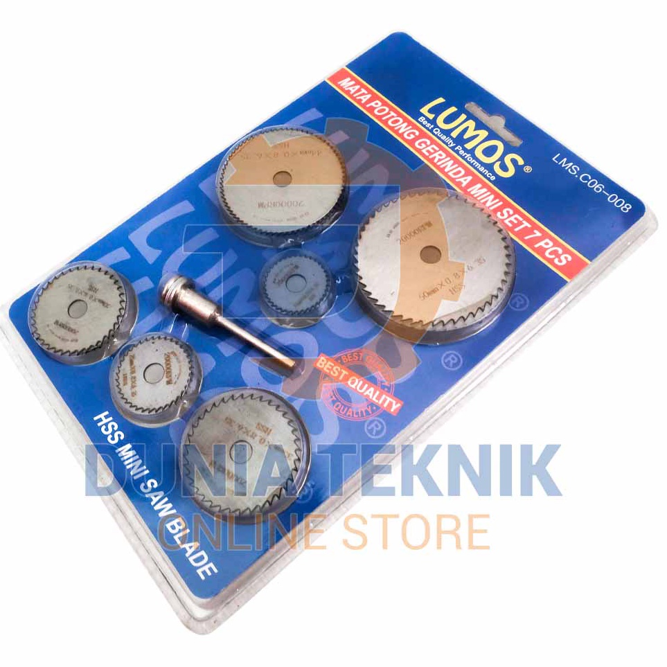 Berhadiah Mata Gerinda Gergaji Potong Kayu Akrilik 7 Pcs LUMOS HSS Pisau Mini Hadir Khusus