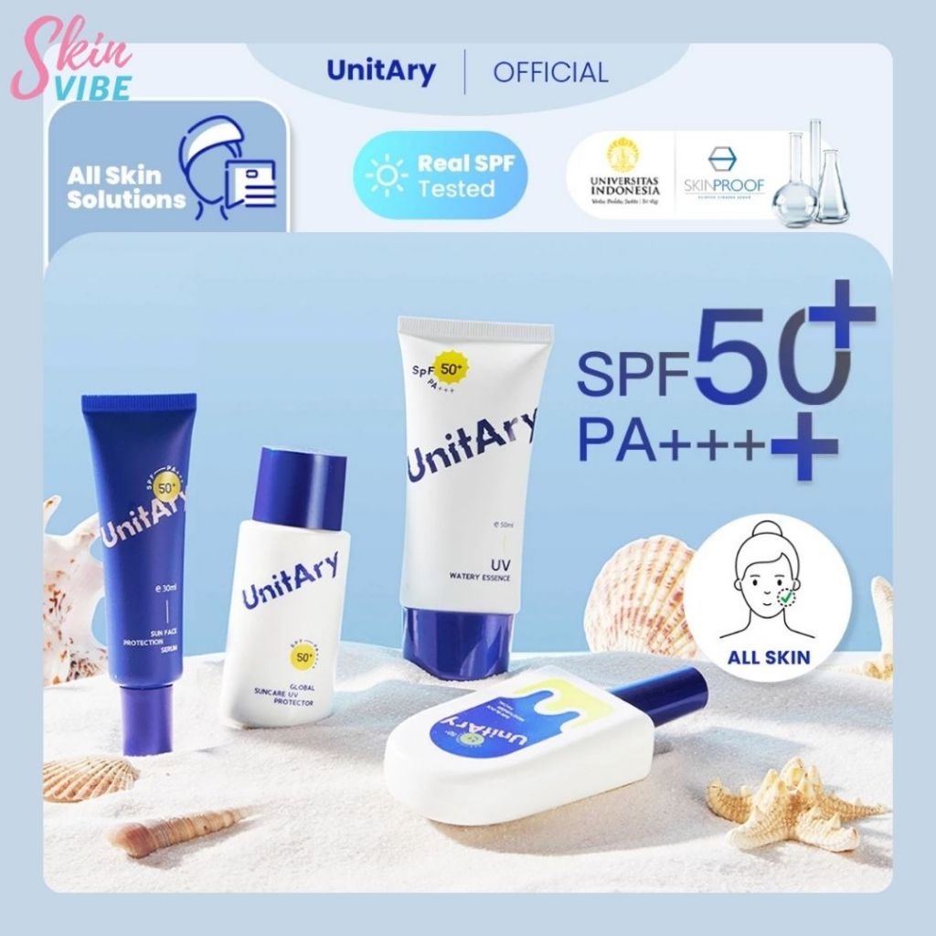 [skin vibe] UnitAry [IN VIVO & NON COMEDOGENIC TESTED] All Skin Solutions SPF50+ PA++++ Sunscreen No