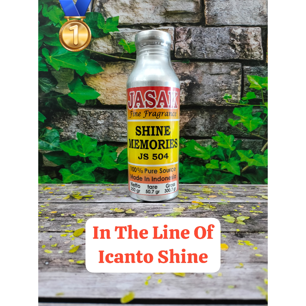 BIBIT PARFUM DARI JASAK (SHINE MEMORIES) SEARAH ICANTO SHINE KEMASAN SEGEL KALENG 250 GRAM