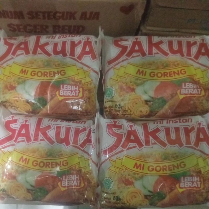 

mie sakura goreng setengah dus (20 bungkus)